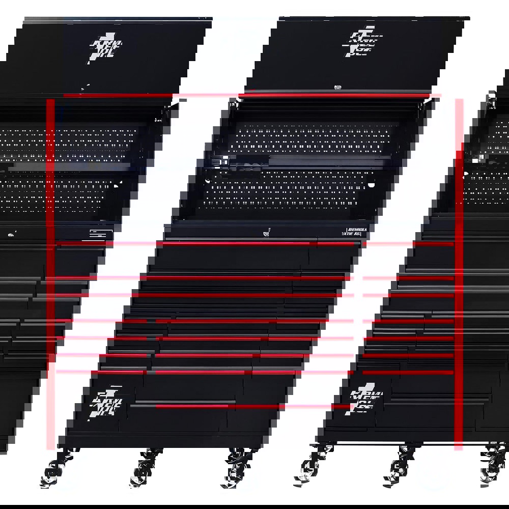 Tool Storage Combos & Systems; Type: Roller Cabinet with Hutch Combo ; Drawers Range: More than 15 Drawers ; Number of Pieces: 2.000 ; Width Range: 72